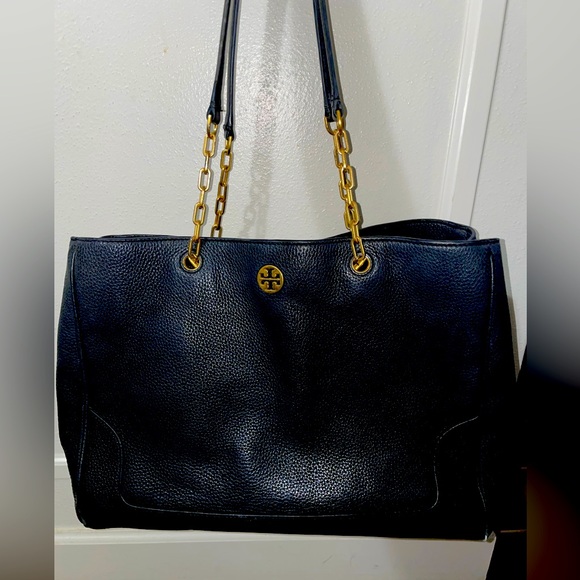 Black Tory Burch bag gold details - Picture 1 of 2